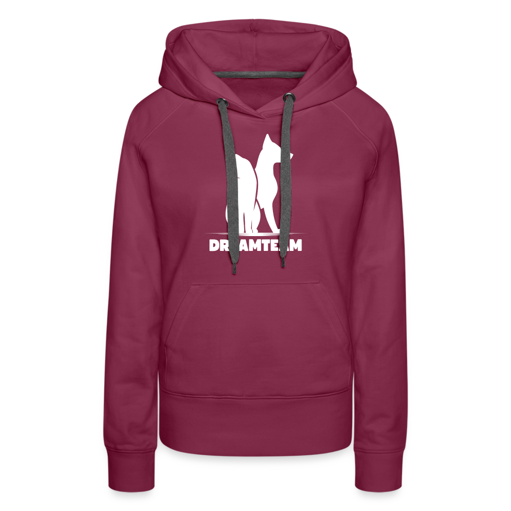 Frauen Premium Hoodie - Dreamteam - Bordeaux