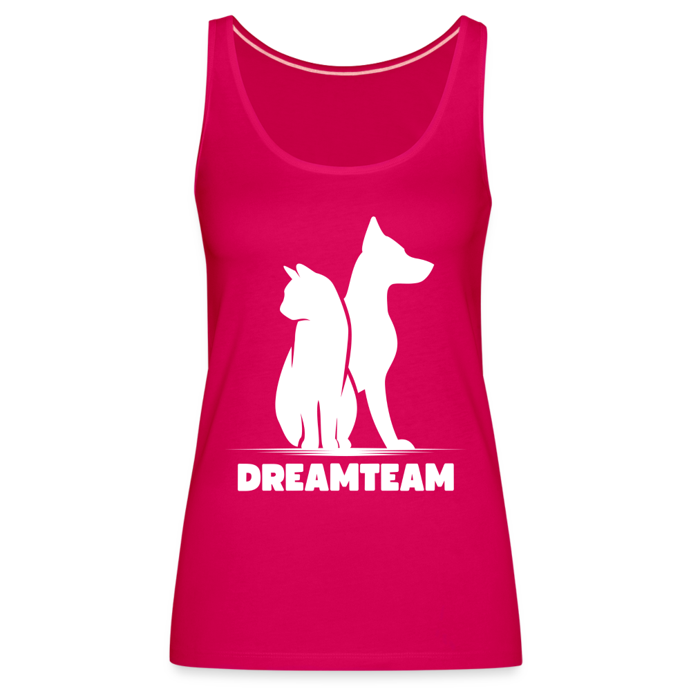 Frauen Premium Tank Top - Dreamteam II - dunkles Pink