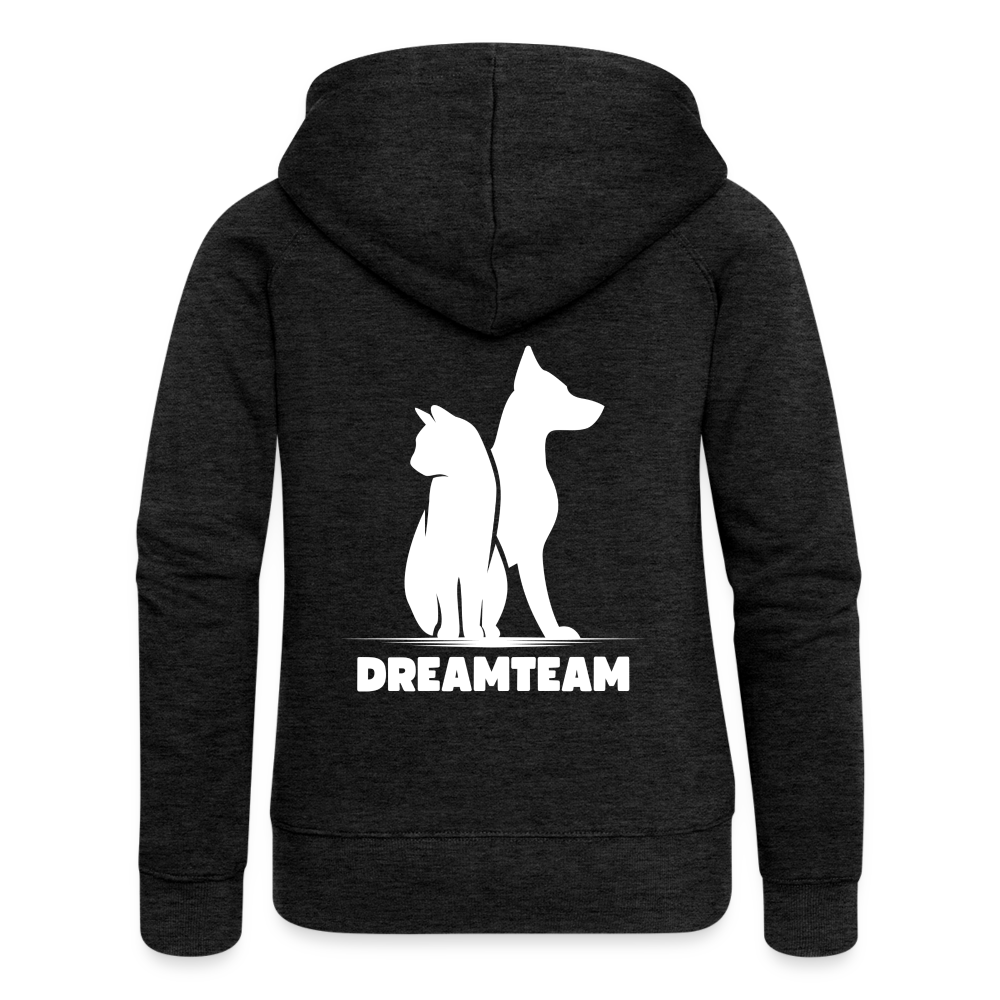 Frauen Premium Kapuzenjacke - Dreamteam II - Anthrazit