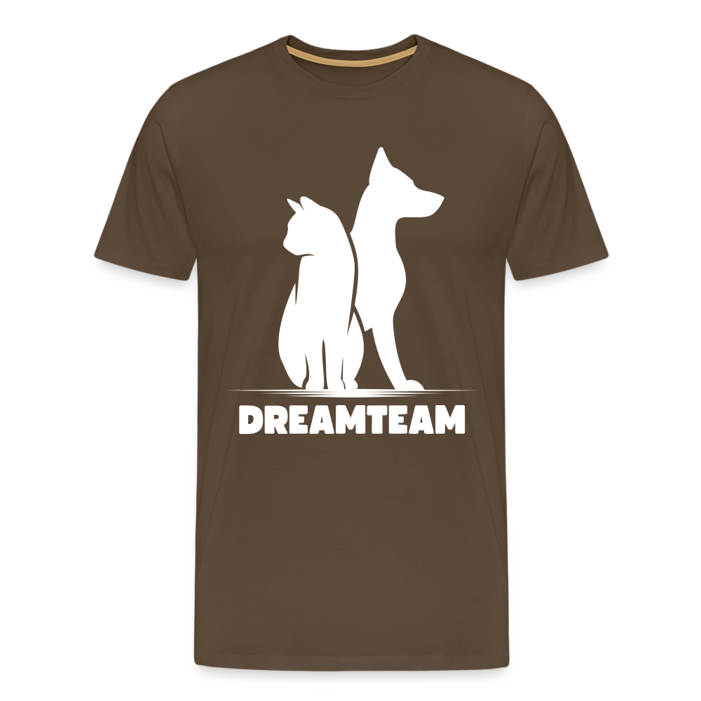 Männer Premium T-Shirt - Dreamteam II - Edelbraun