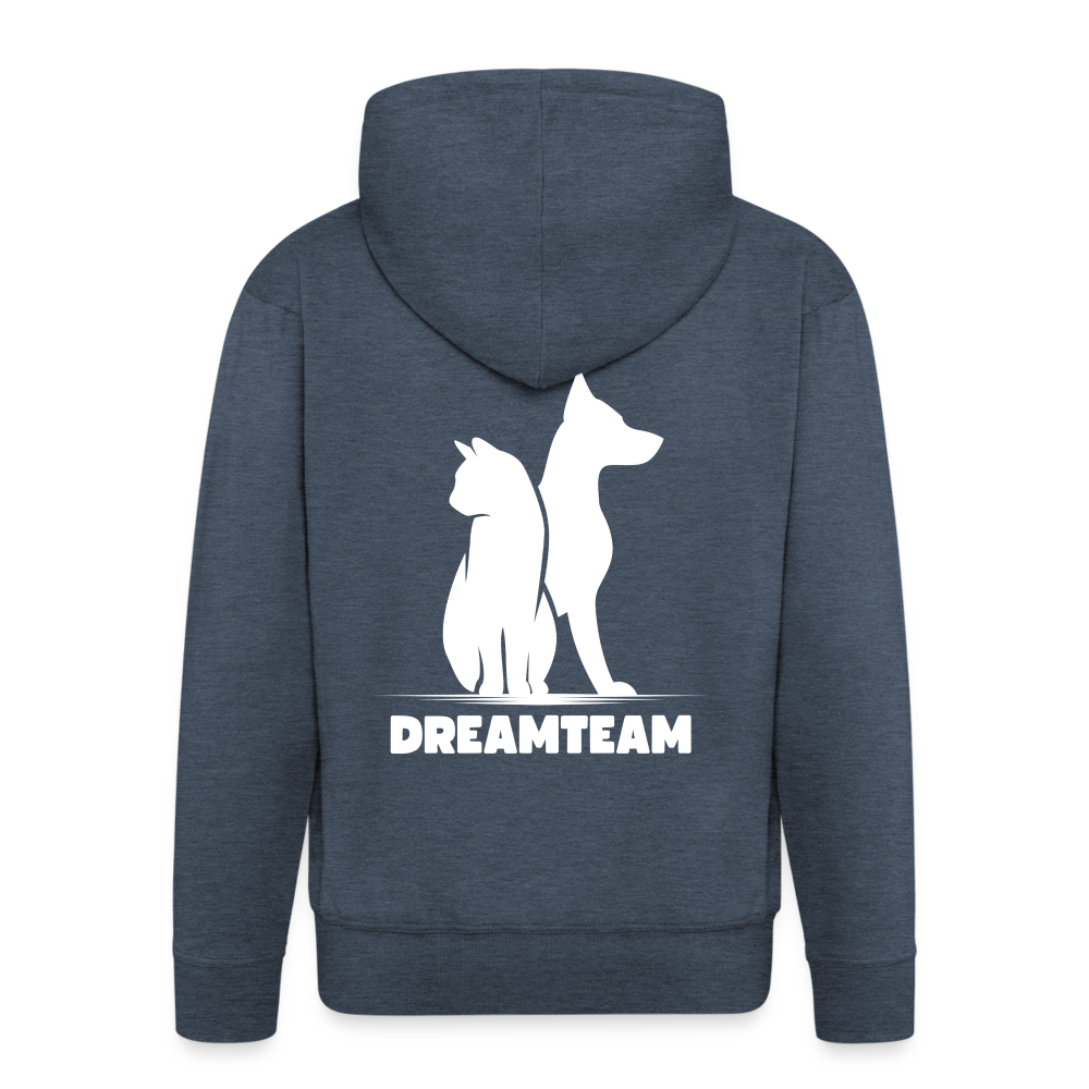 Männer Premium Kapuzenjacke - Dreamteam II - Jeansblau