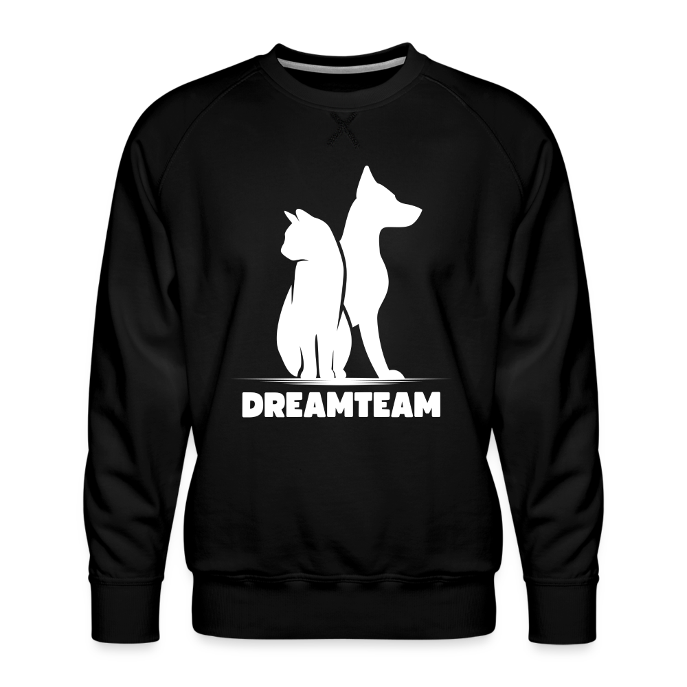 Männer Premium Pullover - Dreamteam II - Schwarz