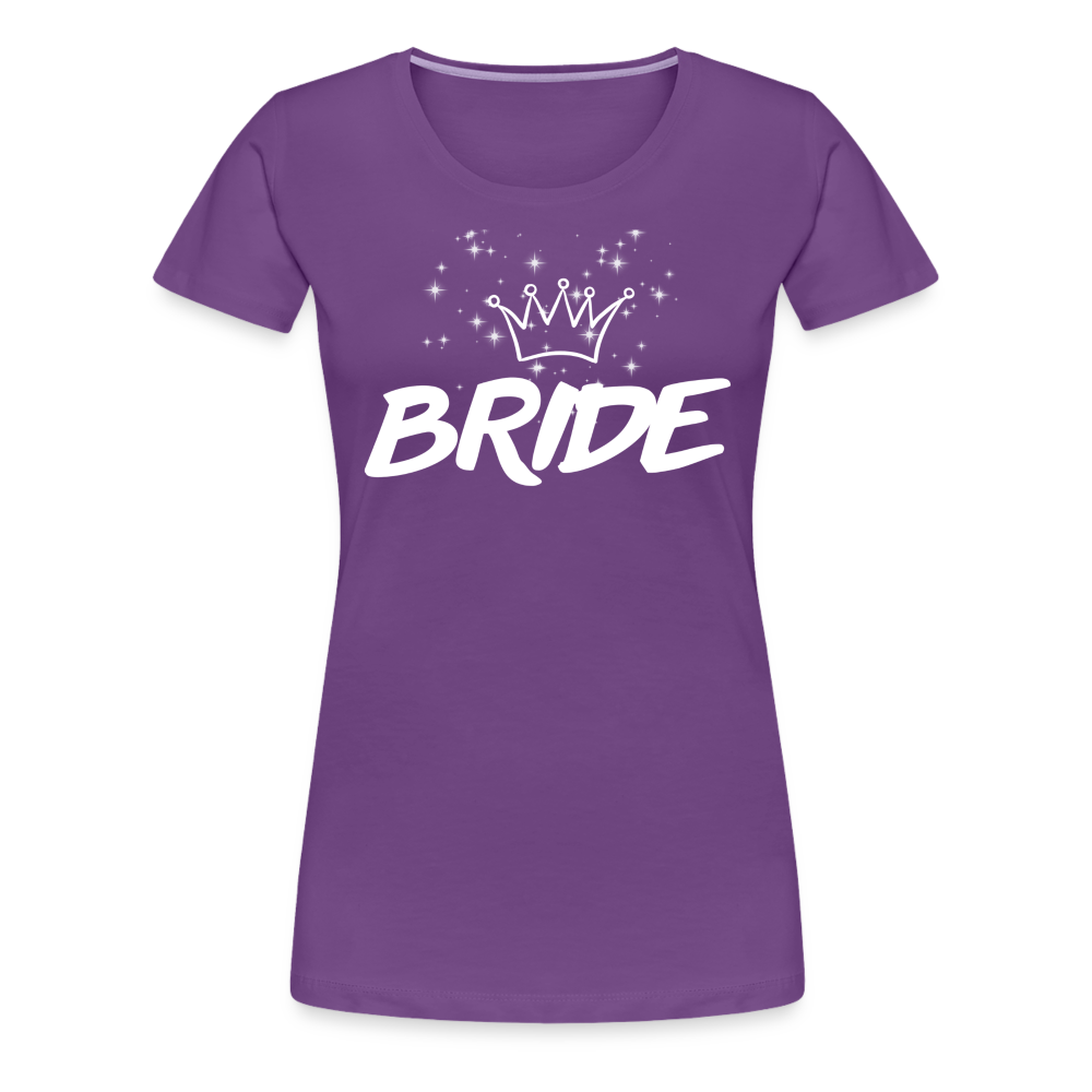 Frauen Premium T-Shirt - Bride 2024 - Lila