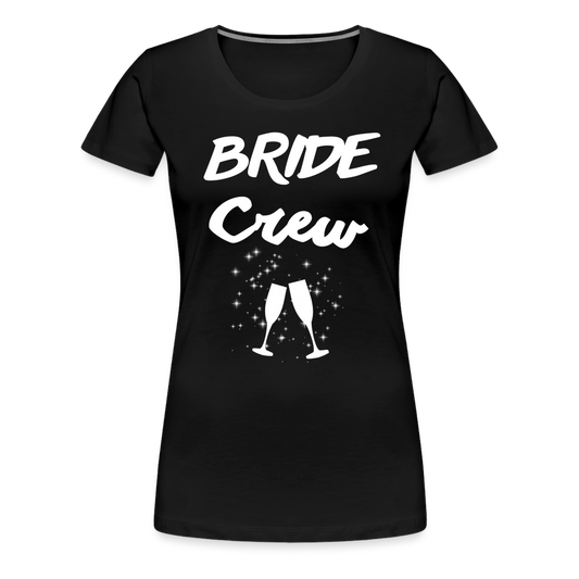 Frauen Premium T-Shirt - Bride Crew 2024 - Schwarz