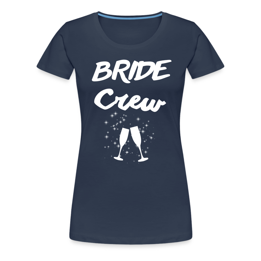 Frauen Premium T-Shirt - Bride Crew 2024 - Navy