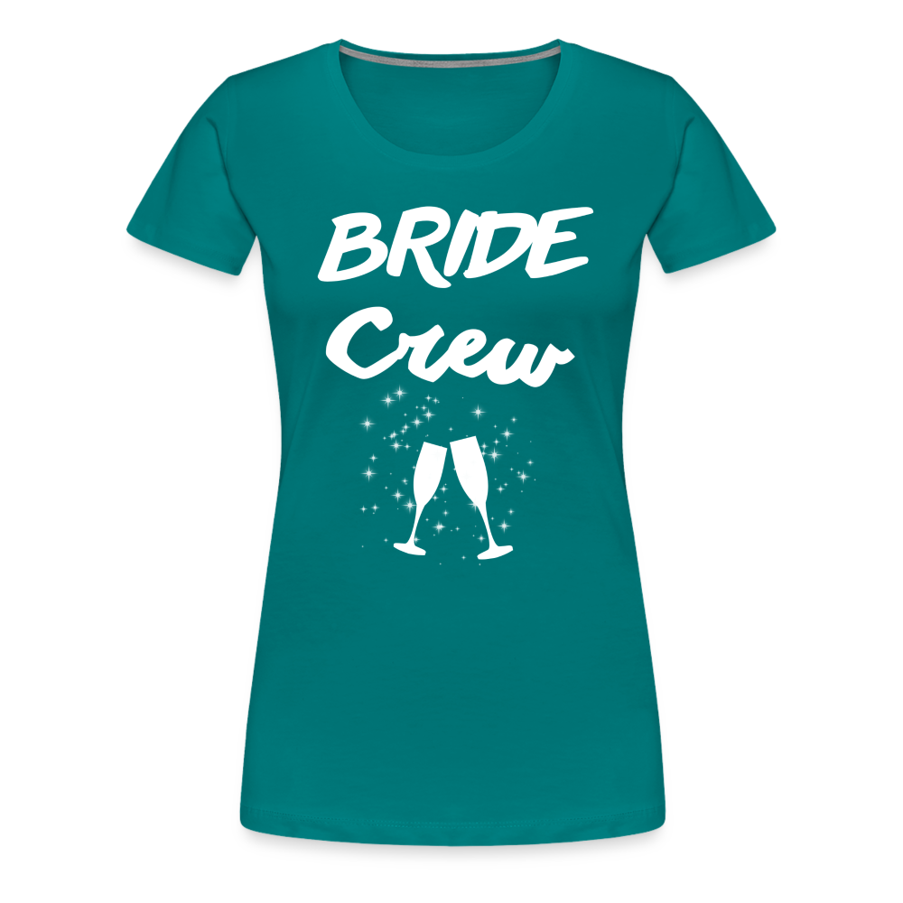 Frauen Premium T-Shirt - Bride Crew 2024 - Divablau