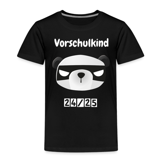 Kinder Premium T-Shirt - Vorschulkind Panda Ninja 24/25 - Schwarz