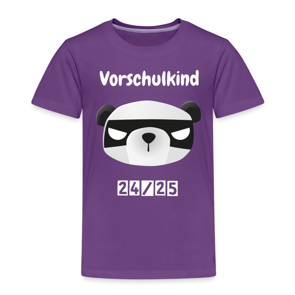 Kinder Premium T-Shirt - Vorschulkind Panda Ninja 24/25 - Lila