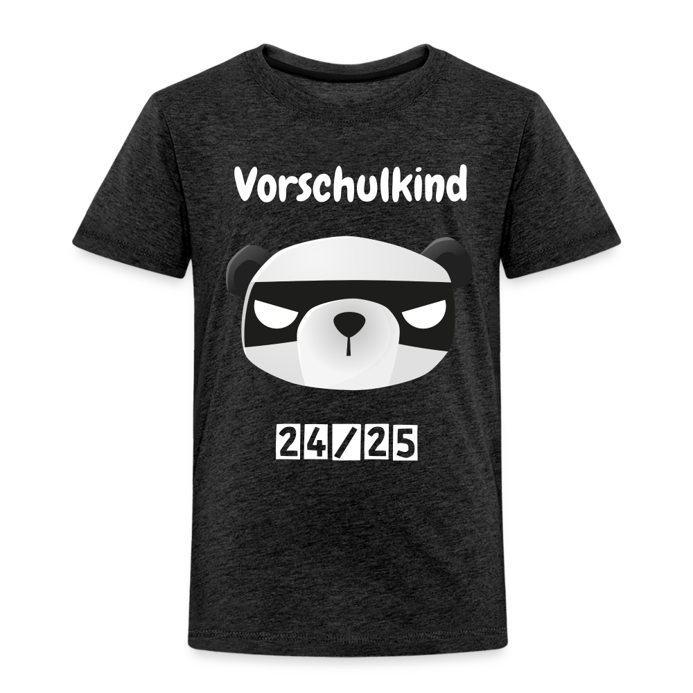 Kinder Premium T-Shirt - Vorschulkind Panda Ninja 24/25 - Anthrazit