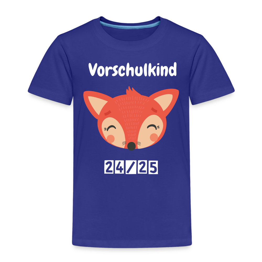 Kinder Premium T-Shirt - Vorschulkind Fuchs 24/25 - Königsblau