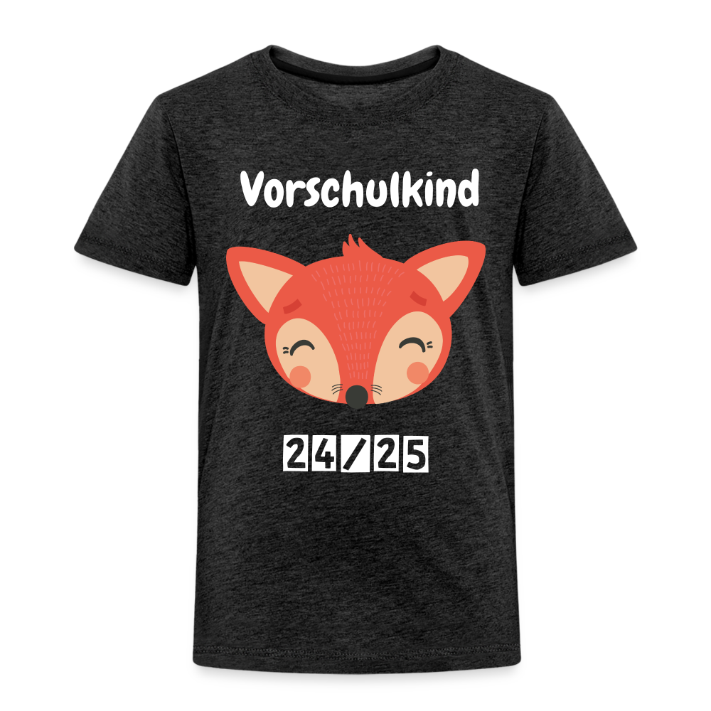 Kinder Premium T-Shirt - Vorschulkind Fuchs 24/25 - Anthrazit