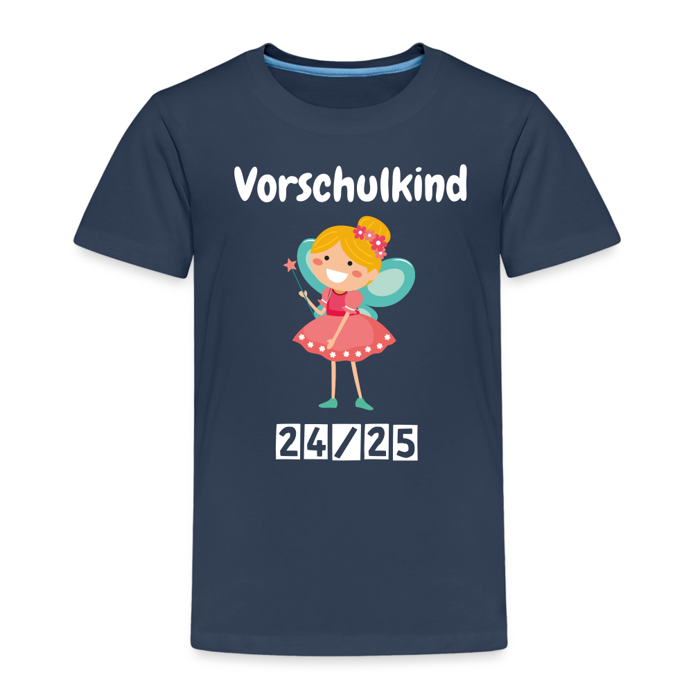 Kinder Premium T-Shirt - Vorschulkind Fee 24/25 - Navy