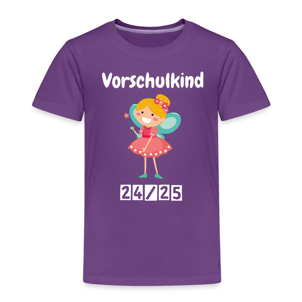 Kinder Premium T-Shirt - Vorschulkind Fee 24/25 - Lila