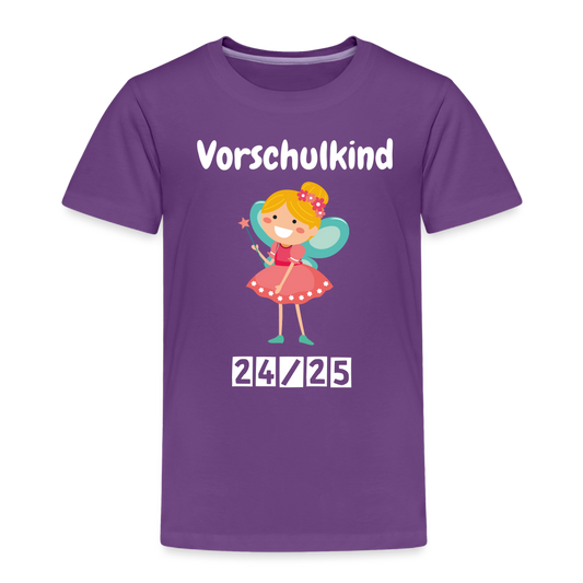 Kinder Premium T-Shirt - Vorschulkind Fee 24/25 - Lila