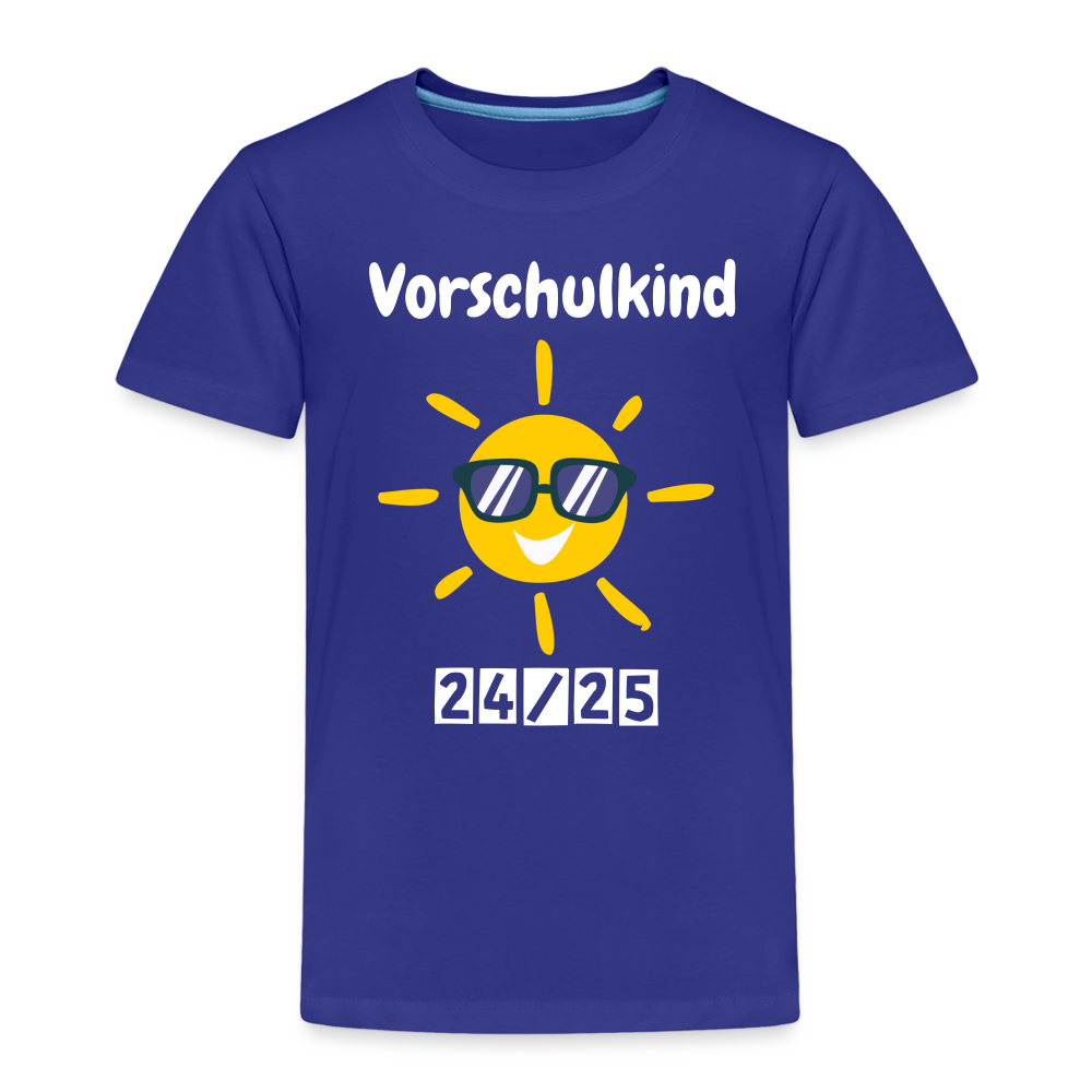 Kinder Premium T-Shirt - Vorschulkind Sonne 24/25 - Königsblau