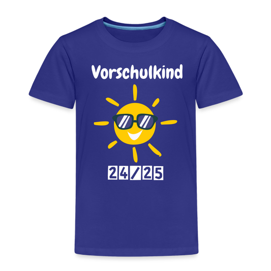 Kinder Premium T-Shirt - Vorschulkind Sonne 24/25 - Königsblau