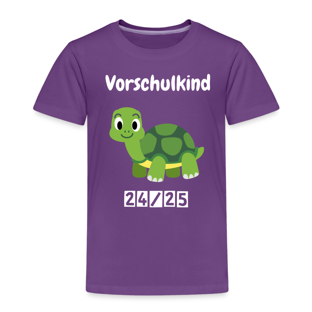 Kinder Premium T-Shirt - Vorschulkind Schildkröte 24/25 - Lila