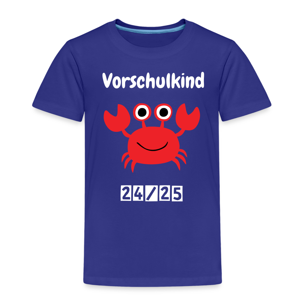 Kinder Premium T-Shirt - Vorschulkind Krabbe 24/25 - Königsblau