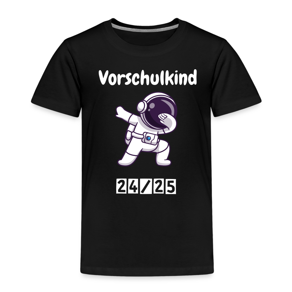 Kinder Premium T-Shirt - Vorschulkind Astronaut 24/25 - Schwarz