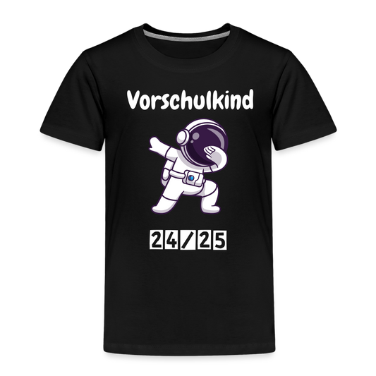 Kinder Premium T-Shirt - Vorschulkind Astronaut 24/25 - Schwarz