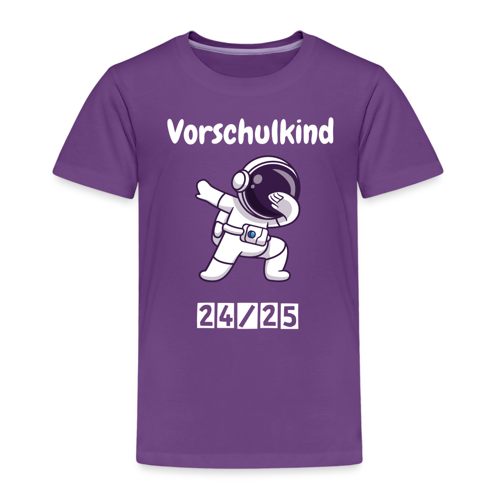 Kinder Premium T-Shirt - Vorschulkind Astronaut 24/25 - Lila