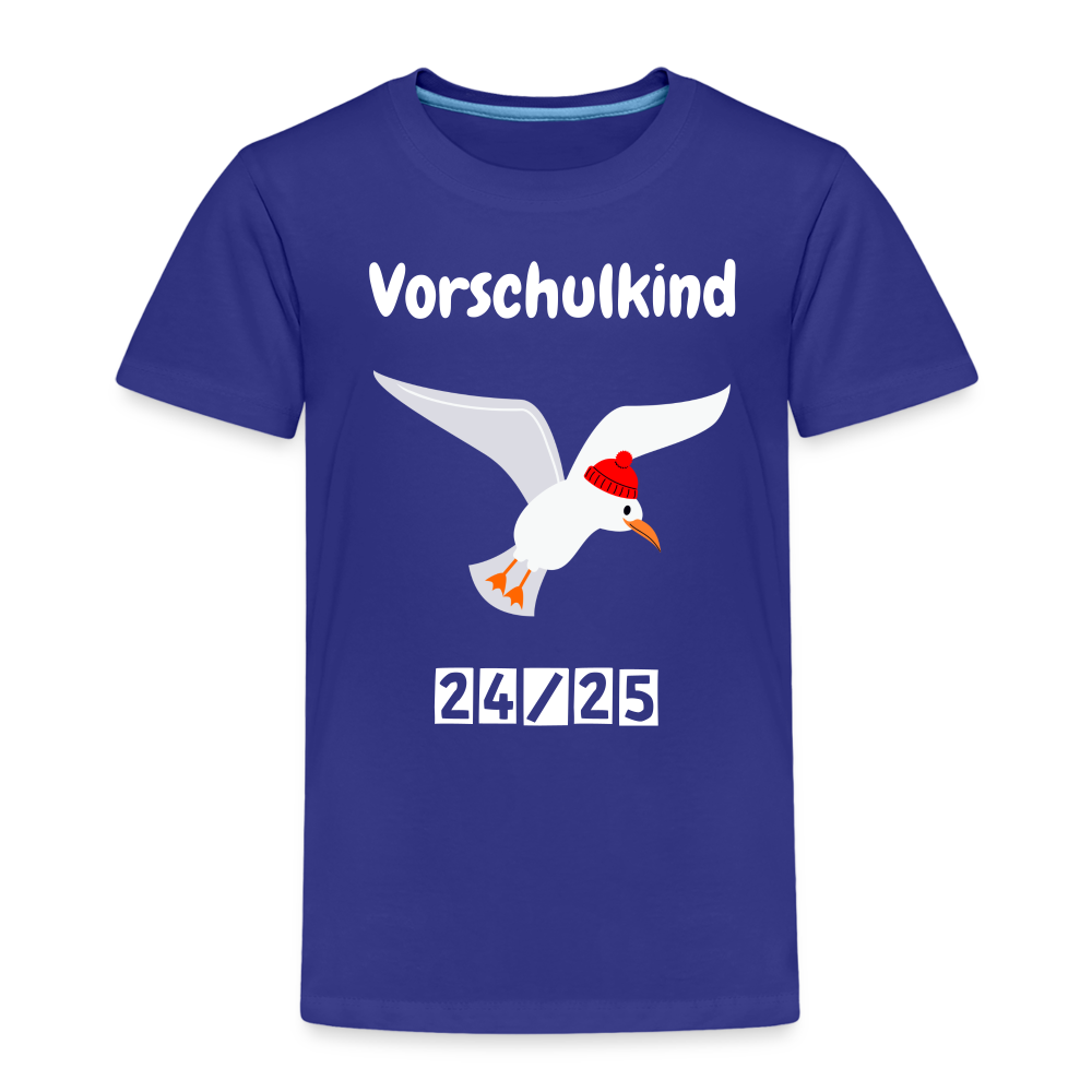 Kinder Premium T-Shirt - Vorschulkind Möwe rot 24/25 - Königsblau