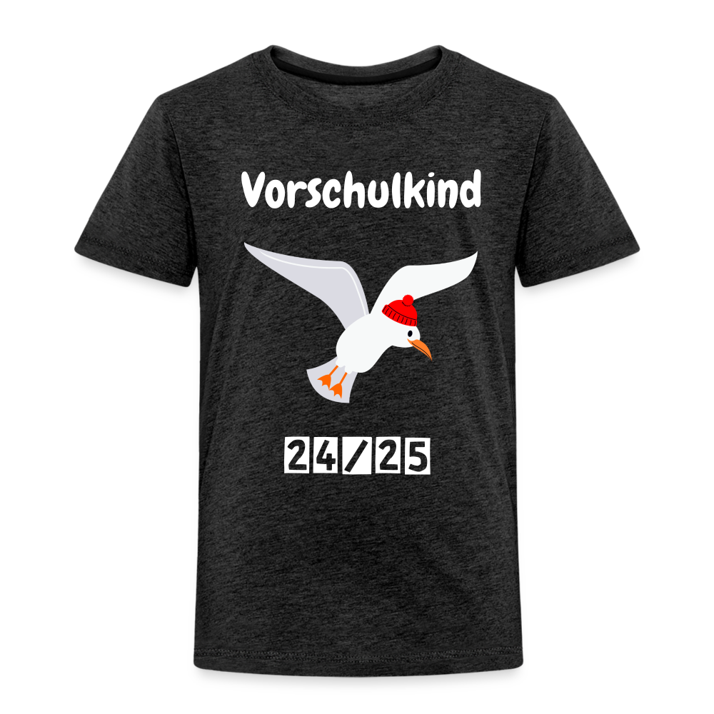 Kinder Premium T-Shirt - Vorschulkind Möwe rot 24/25 - Anthrazit