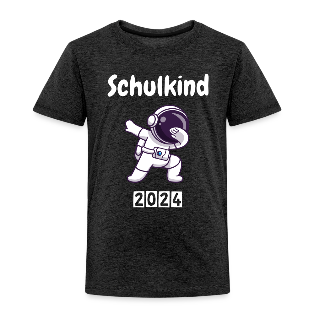 Kinder Premium T-Shirt - Schulkind Astronaut 2024 - Anthrazit