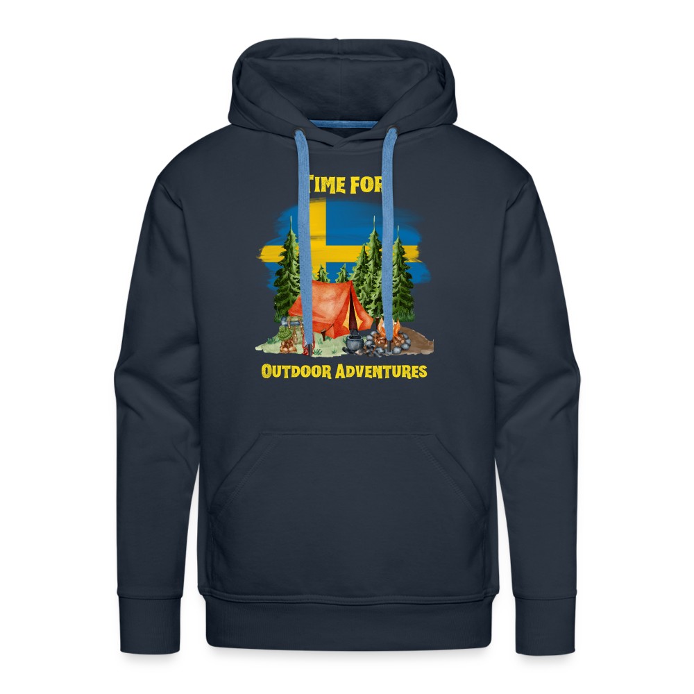 Männer Premium Hoodie  - Outdoor Adventure Schweden - Navy