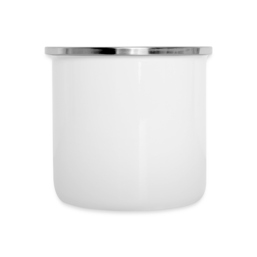 Emaille-Tasse - Personalisiert - weiß