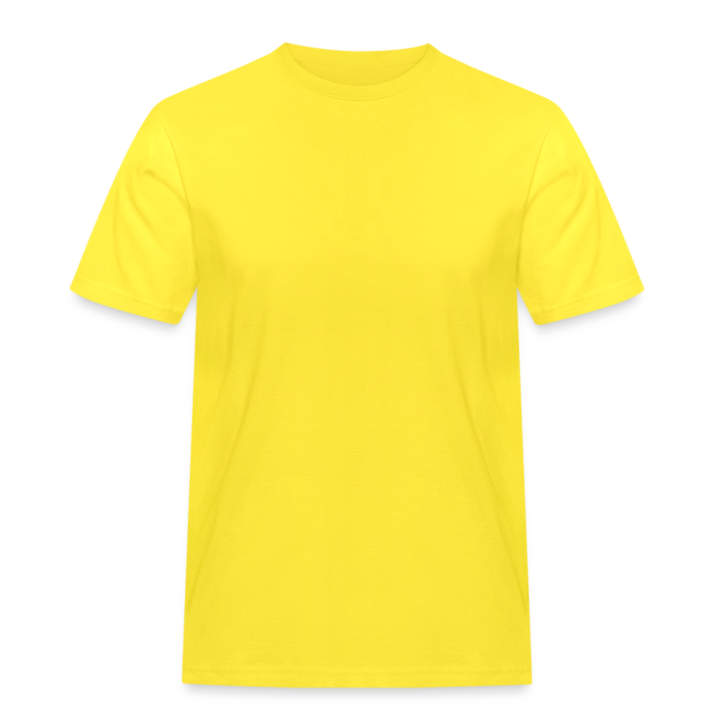 Männer Workwear T-Shirt - personalisierbar - Gelb