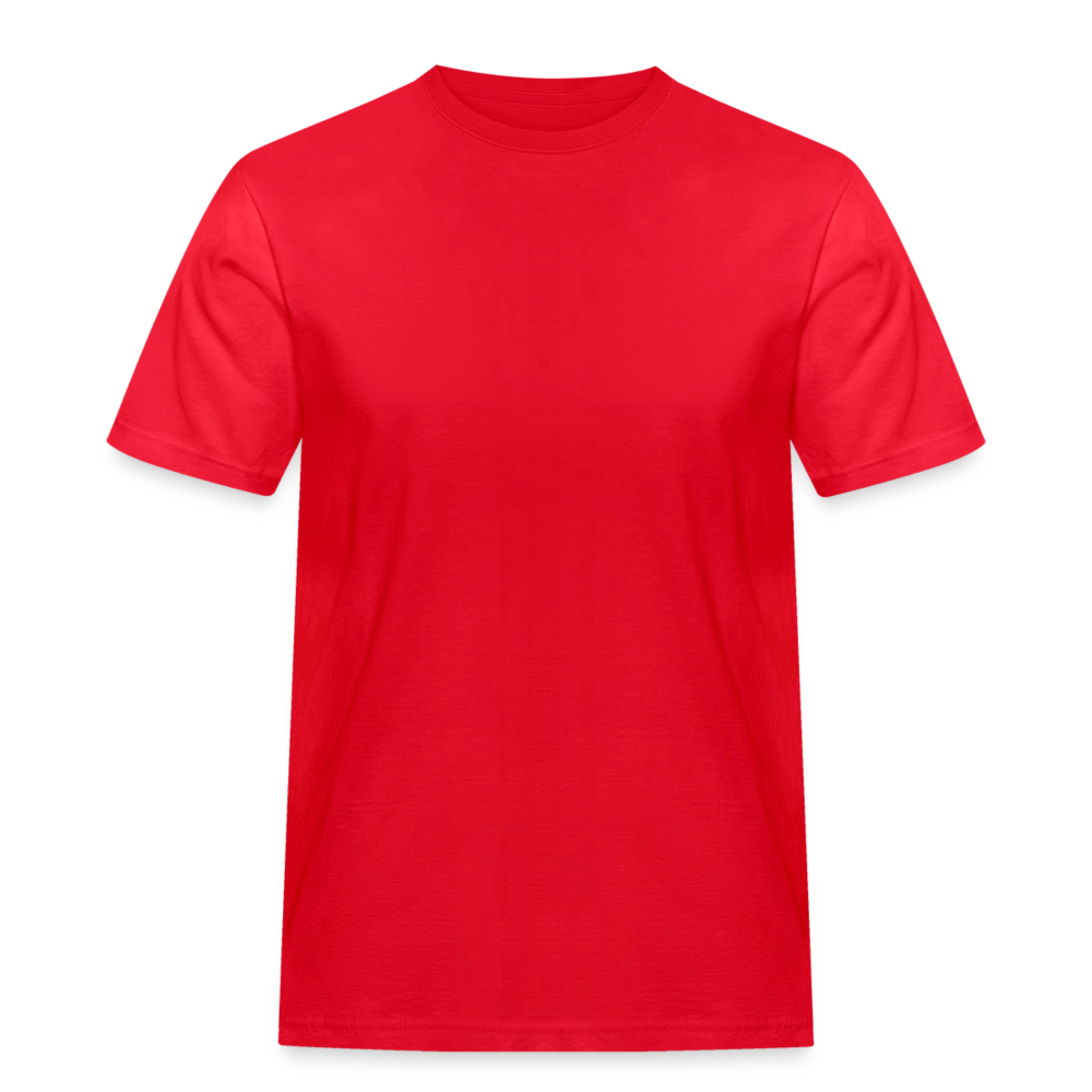 Männer Workwear T-Shirt - personalisierbar - Rot