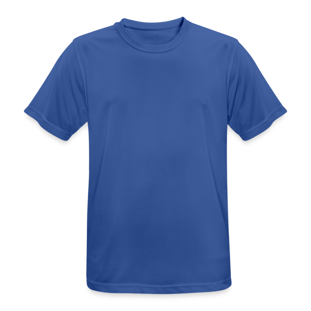 Männer T-Shirt atmungsaktiv - personalisiebar - Royalblau