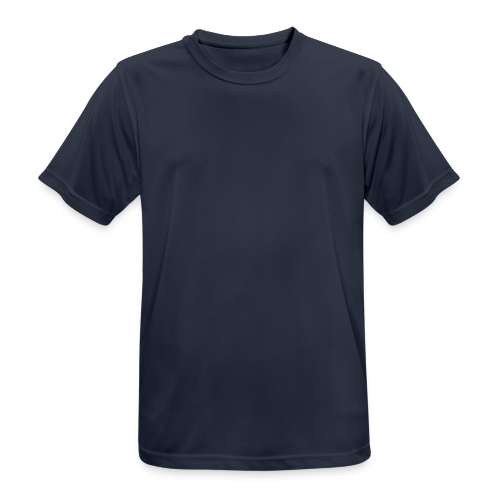 Männer T-Shirt atmungsaktiv - personalisiebar - Dunkelnavy