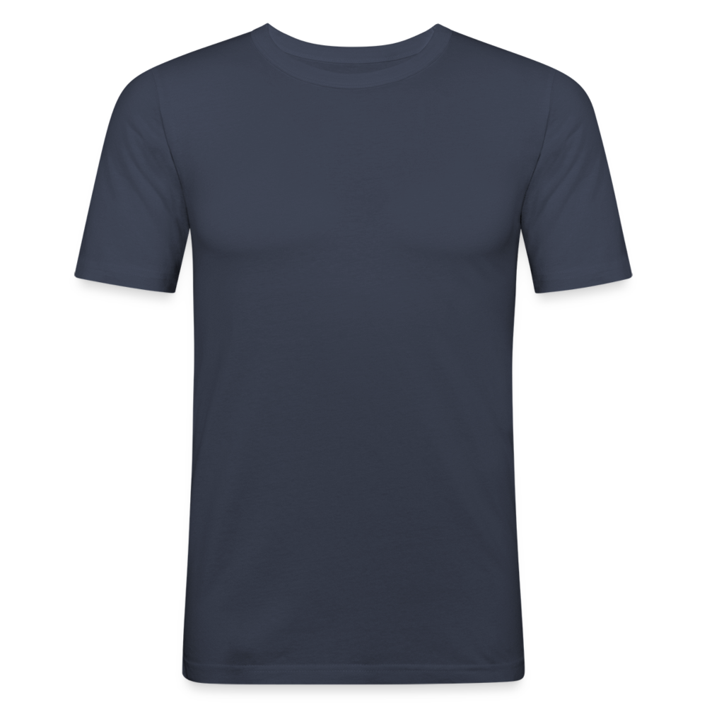 Männer Slim Fit T-Shirt - personalisierbar - Navy