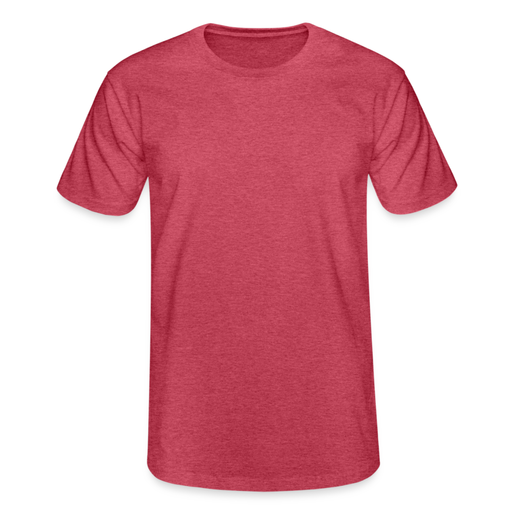 Männer-T-Shirt von Fruit of the Loom - personalisierbar - Rot meliert