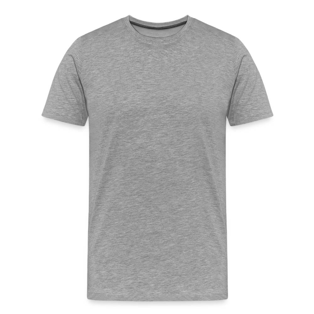 Männer Premium T-Shirt - personalisierbar - Grau meliert