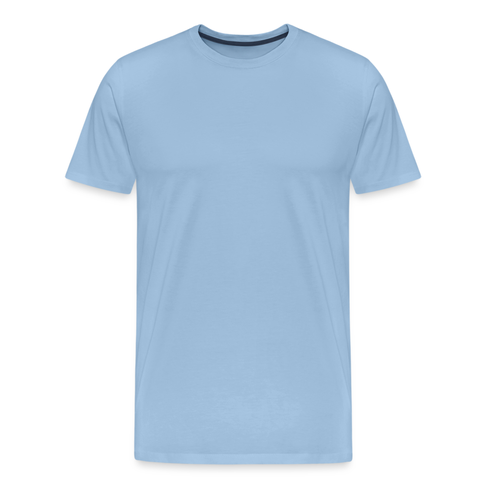 Männer Premium T-Shirt - personalisierbar - Sky