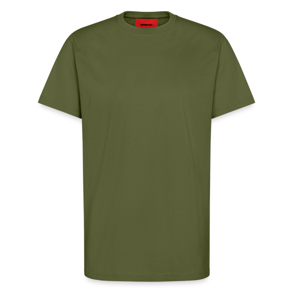 Organic Relaxed T-Shirt Made in EU - personalisierbar - MOSS GREEN