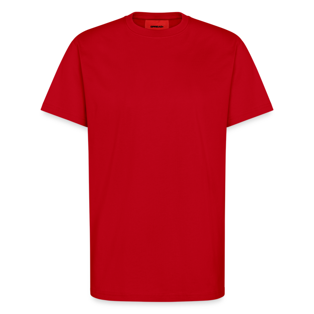 Organic Relaxed T-Shirt Made in EU - personalisierbar - Rot