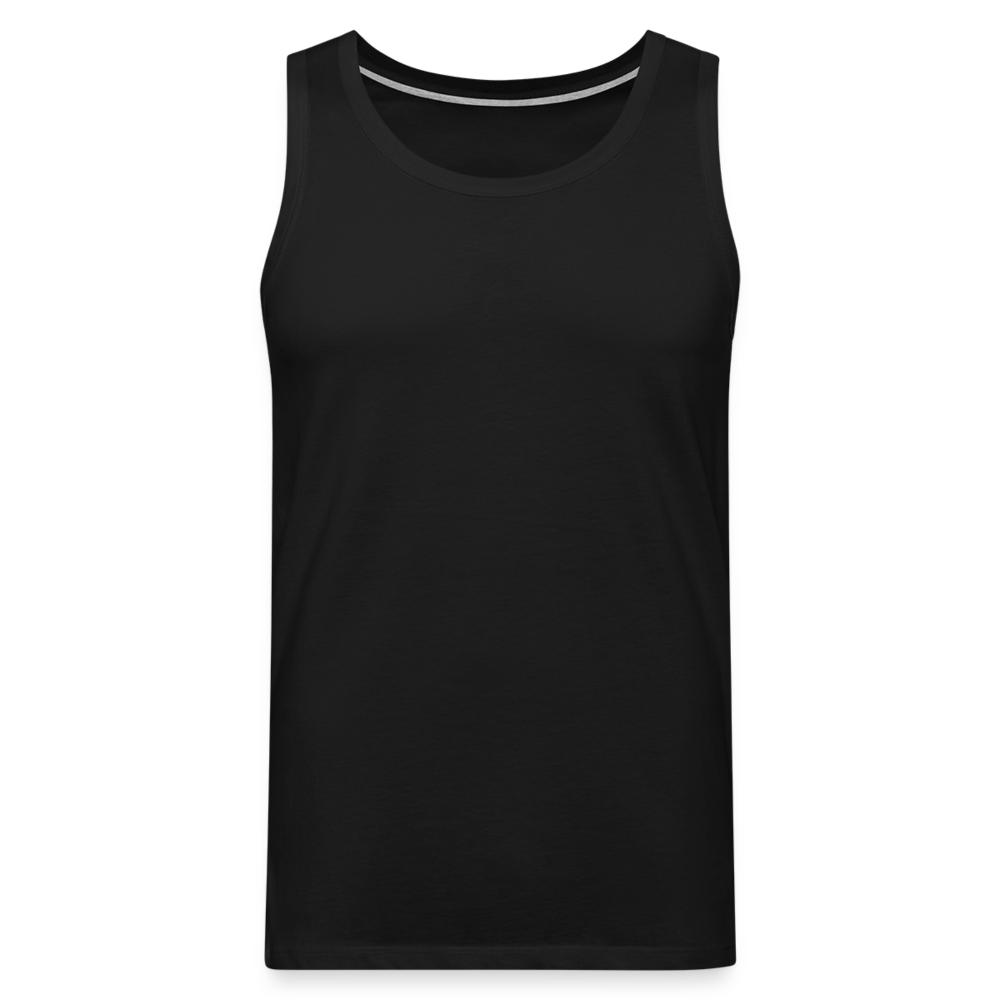 Männer Premium Tank Top - Personalisierbar - Schwarz