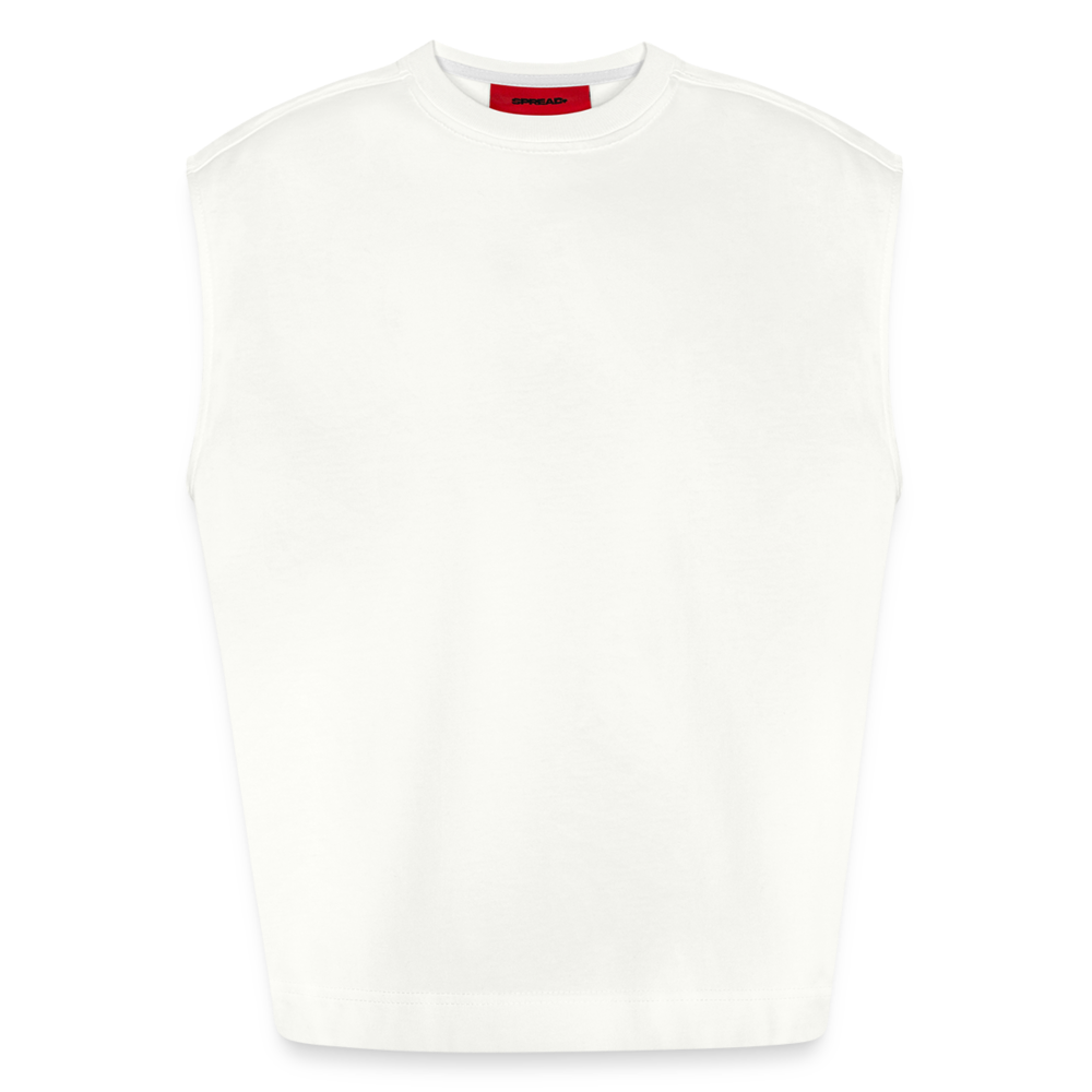 Heavyweight Oversized Organic Tank Top Made in EU - personalisierbar - OFF WHITE