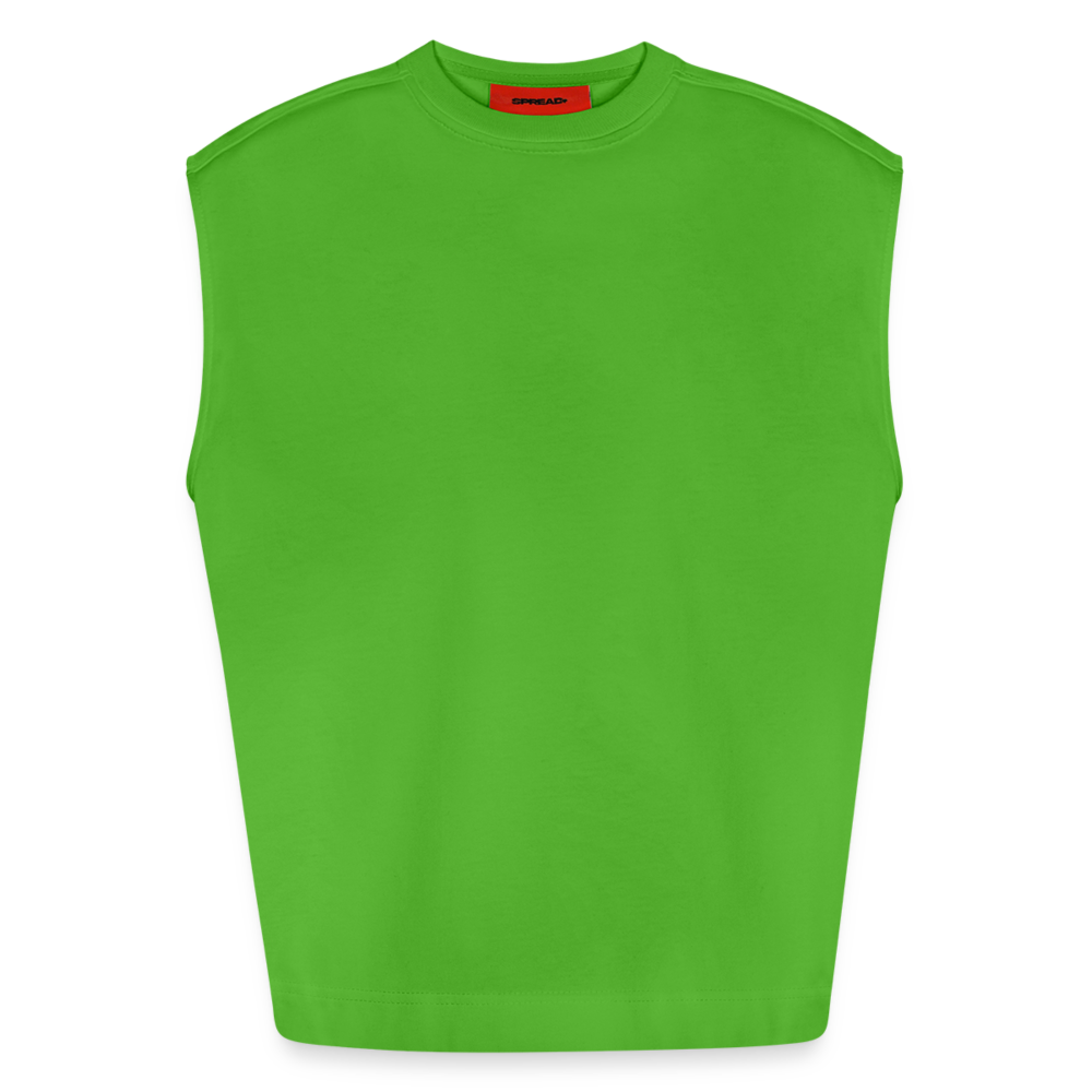 Heavyweight Oversized Organic Tank Top Made in EU - personalisierbar - Apple Neon