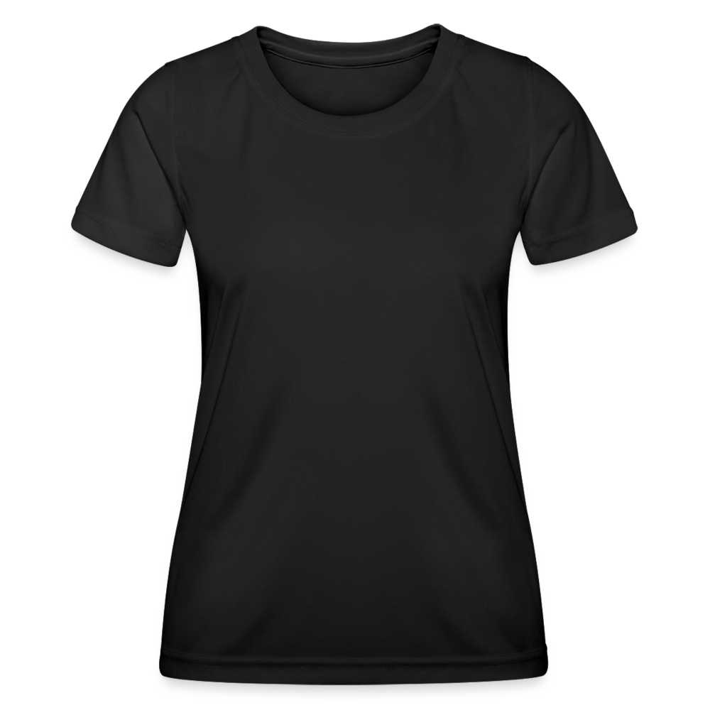 Frauen Funktions-T-Shirt - personalisierbar - Schwarz