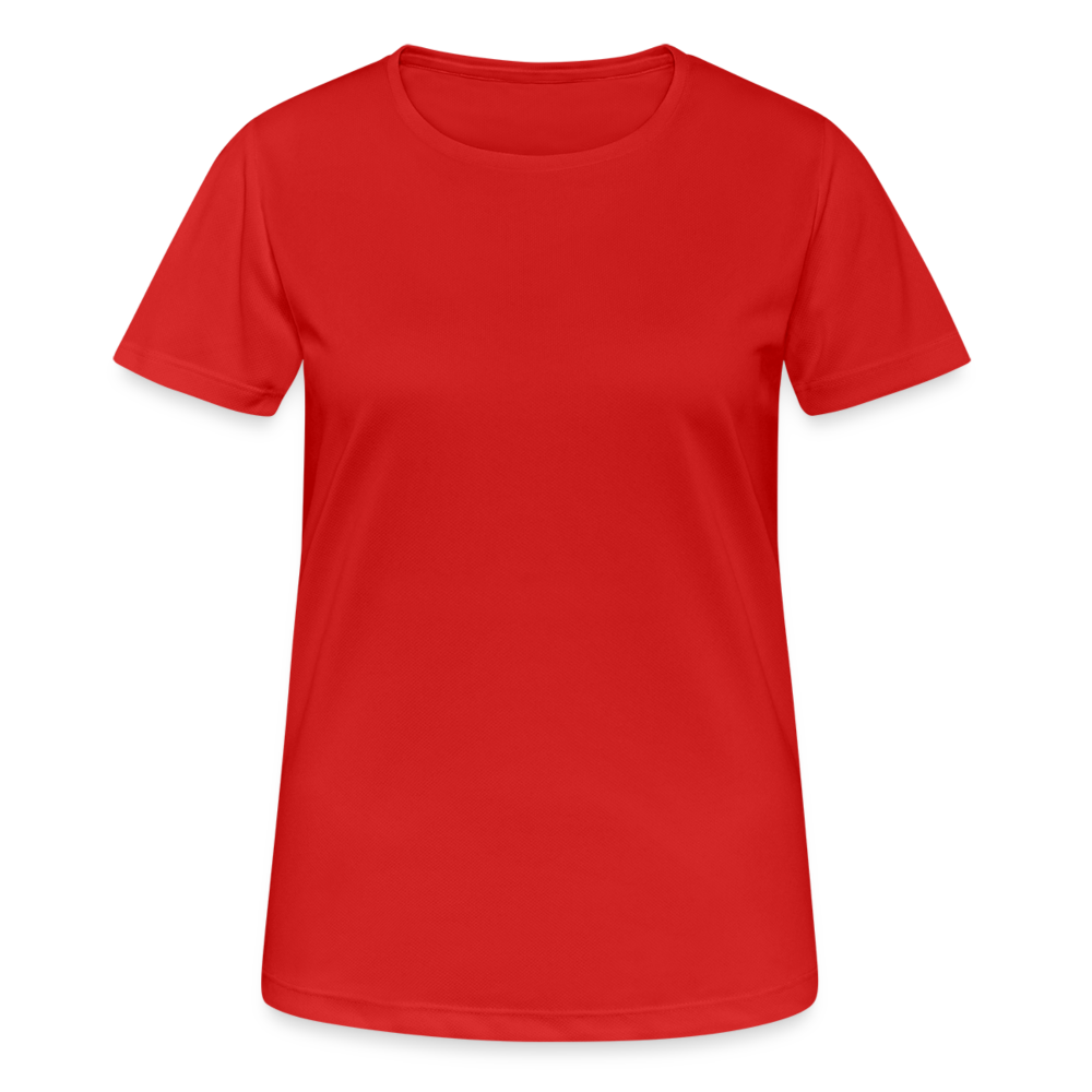 Frauen T-Shirt atmungsaktiv - personalisierbar - Rot