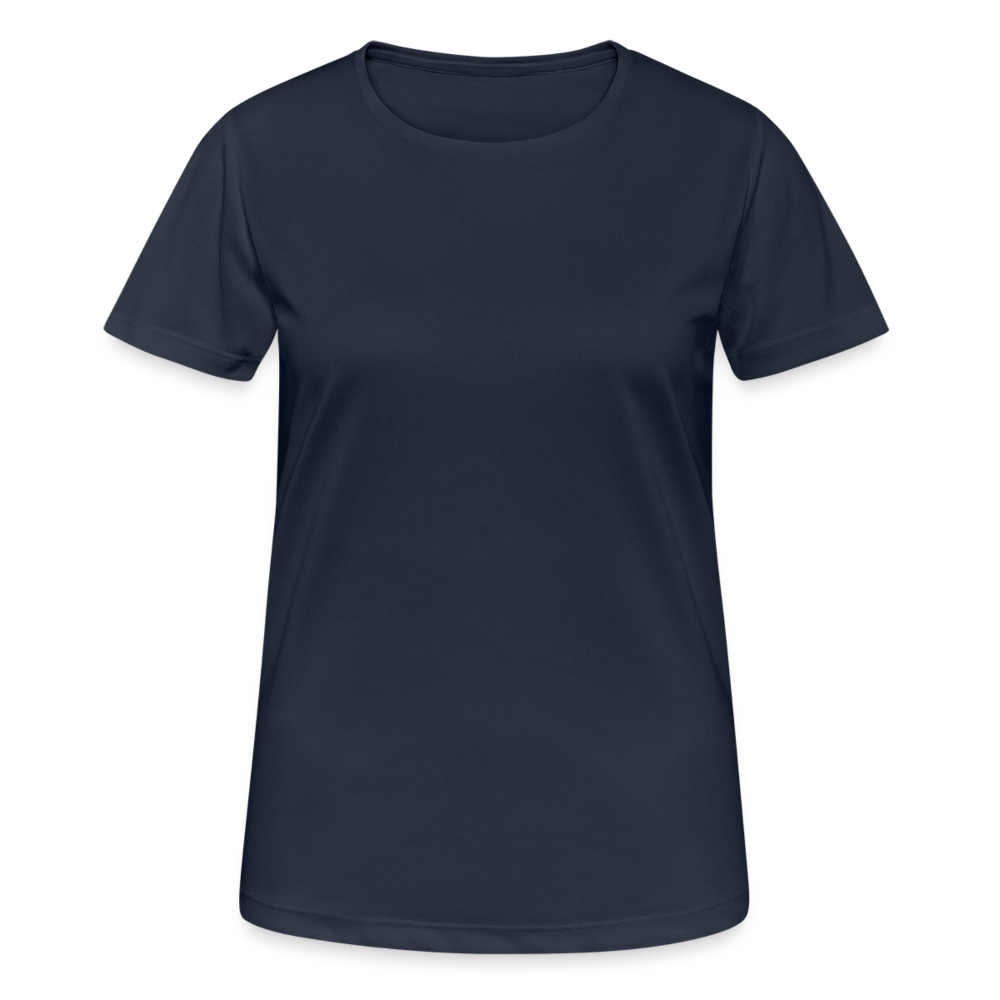 Frauen T-Shirt atmungsaktiv - personalisierbar - Dunkelnavy