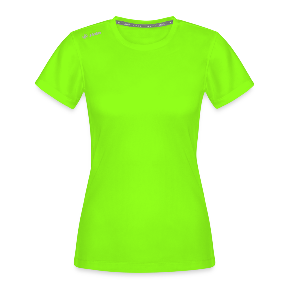 JAKO Frauen T-Shirt Run 2.0 - personalisierbar - Neongrün