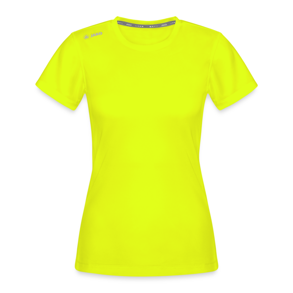 JAKO Frauen T-Shirt Run 2.0 - personalisierbar - Neongelb