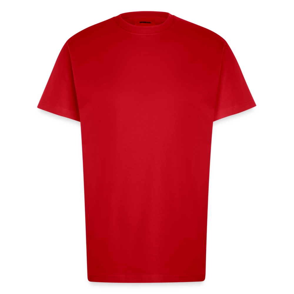 Organic Fitted T-Shirt Made in EU - personalisierbar - Rot