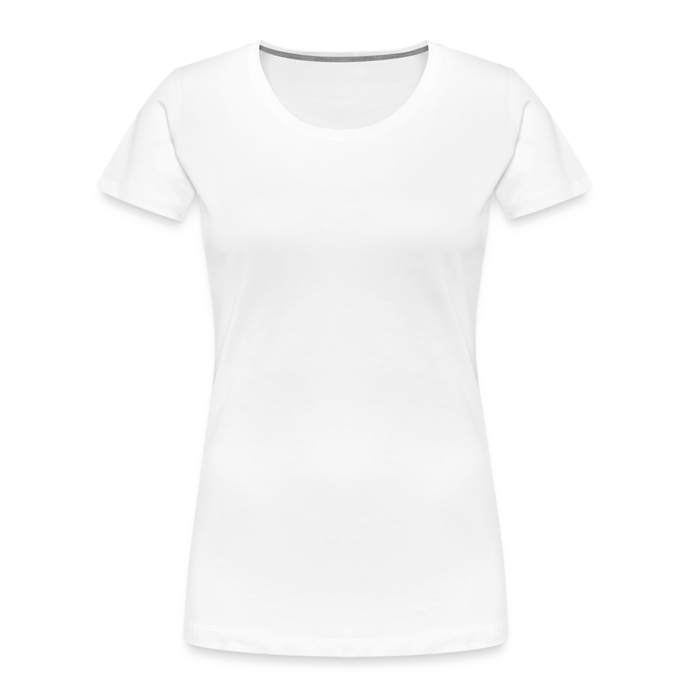 Frauen Premium Bio T-Shirt - personalisierbar - weiß